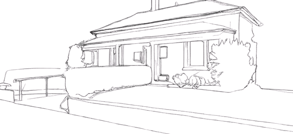 Sale clinic line drawing (Facebook Post) Physiotherapy treatment in Sale clinic